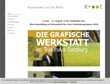 Tablet Screenshot of kunstverein-linz.de